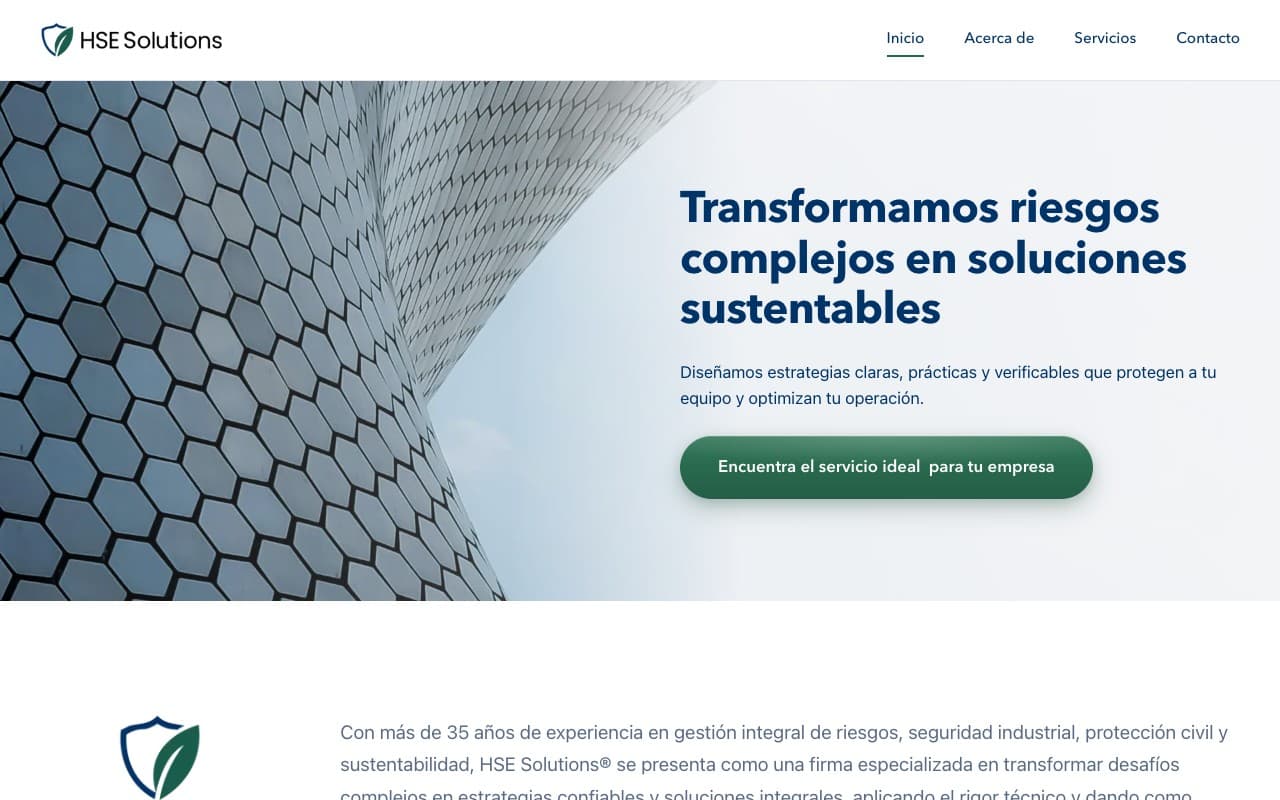 HSE Solutions — captura del producto