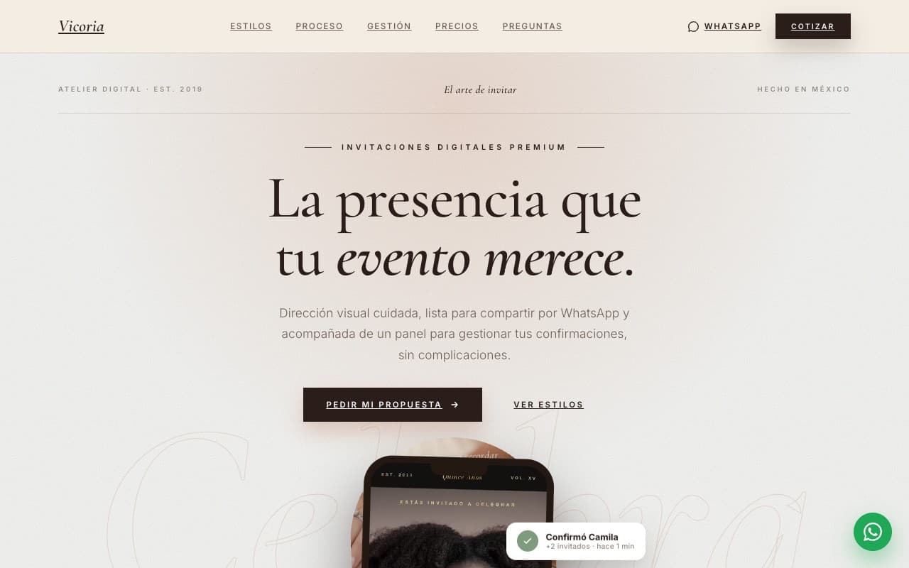 Vicoria — vista del producto 1 de 2